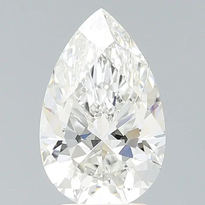 3.51 Carat Pear Shaped, Very Good Cut, G Color, VS2 Clarity, IGI Certified Lab Grown Diamond