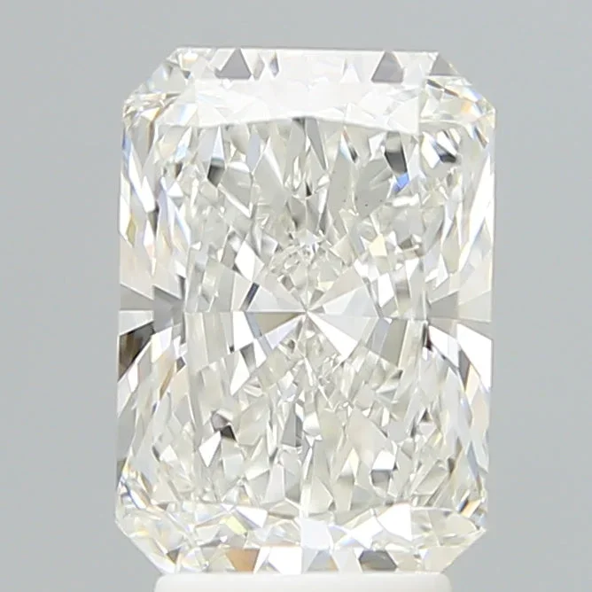 3.56 Carat Radiant Shaped, Ideal Cut, F Color, VVS2 Clarity, IGI Certified Lab Grown Diamond