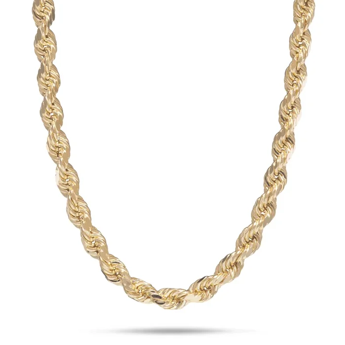 3.5mm Hollow Rope Chain in Gold
