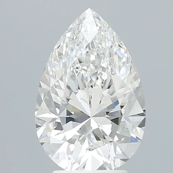 3.83 Carat Pear Shaped, Very Good Cut, D Color, VVS2 Clarity, IGI Certified Lab Grown Diamond