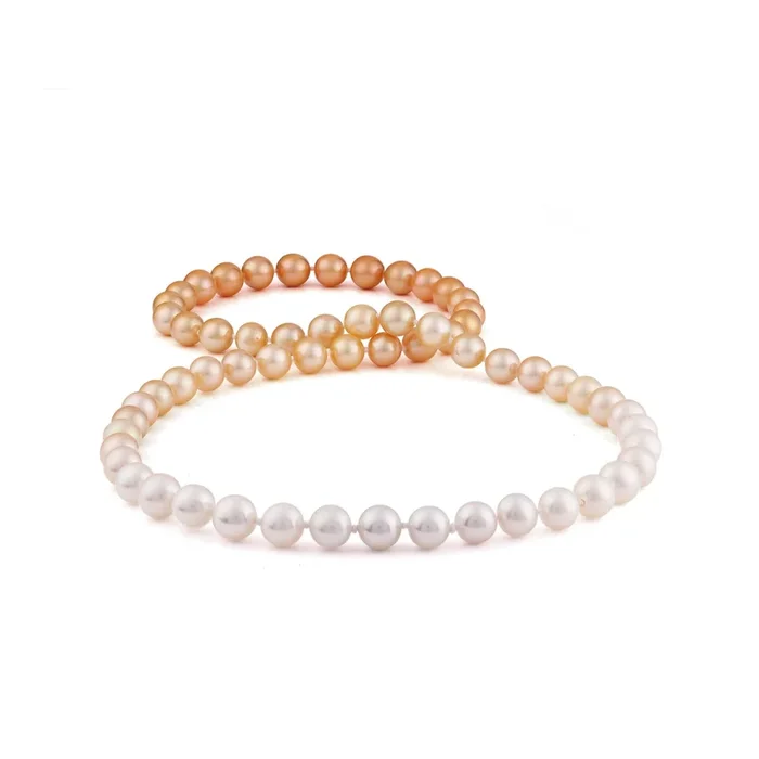 32″ South Sea White and South Sea Gold Pearl Strand – 11-12mm