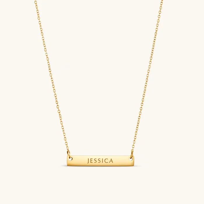 3cm Precious Letter Bar in Gold