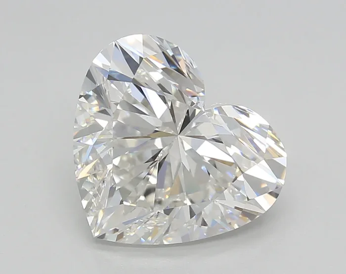 4.02 Carat Heart Shaped, Ideal Cut, G Color, VVS2 Clarity, GIA Certified Lab Grown Diamond