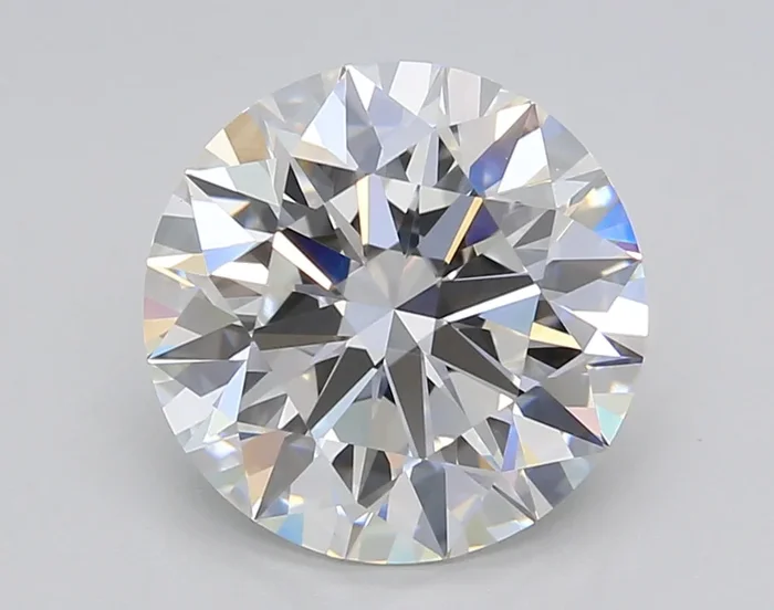 4.02 Carat Round Shaped, Excellent Cut, F Color, VVS2 Clarity, GIA Certified Lab Grown Diamond