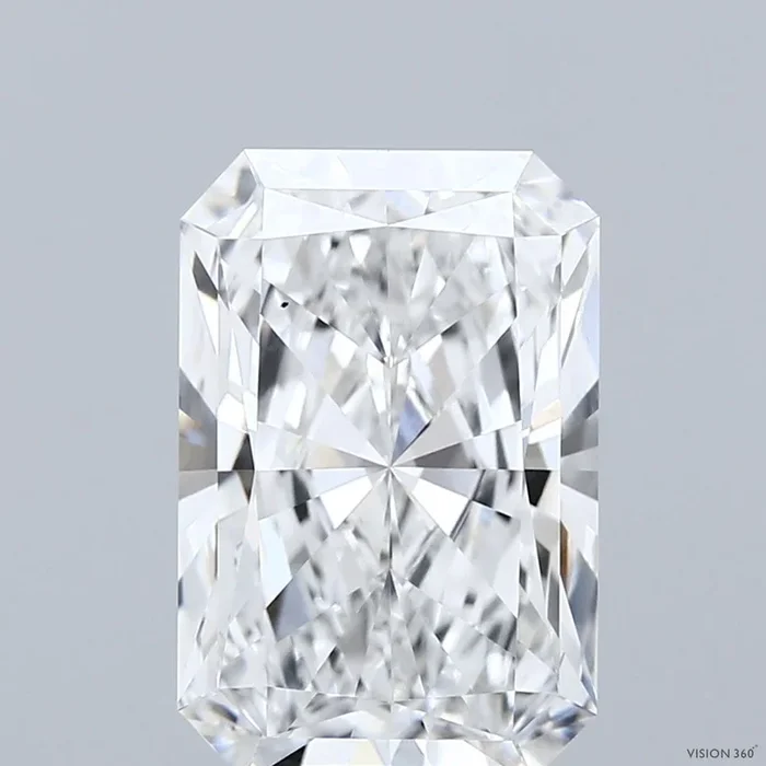 4.12 Carat Radiant Shaped, Ideal Cut, E Color, VS1 Clarity, IGI Certified Lab Grown Diamond