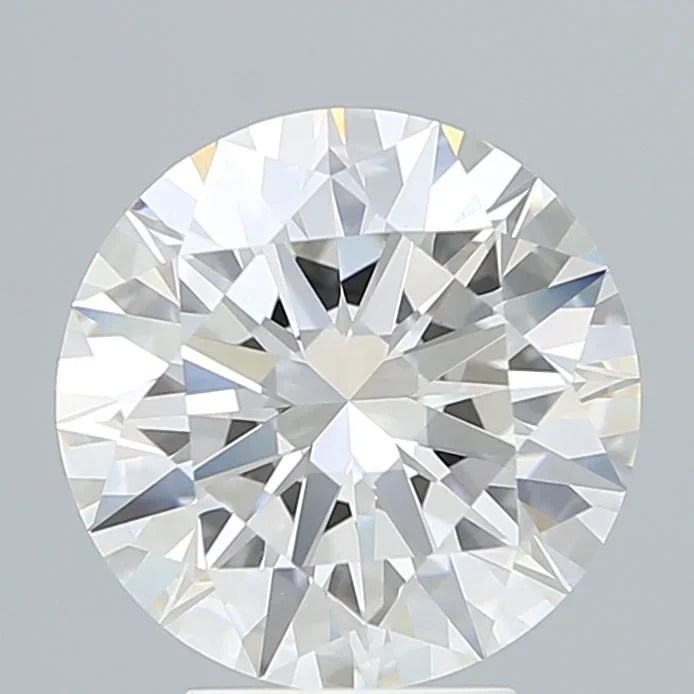 4.14 Carat Round Shaped, Ideal Cut, F Color, VVS2 Clarity, IGI Certified Lab Grown Diamond