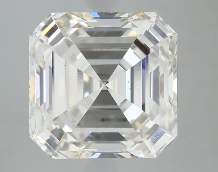 4.17 Carat Asscher Shaped, Very Good Cut, H Color, VS1 Clarity, IGI Certified Lab Grown Diamond