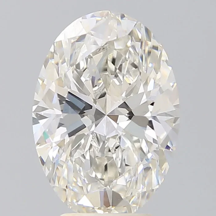 4.19 Carat Oval Shaped, Very Good Cut, H Color, VS1 Clarity, IGI Certified Lab Grown Diamond