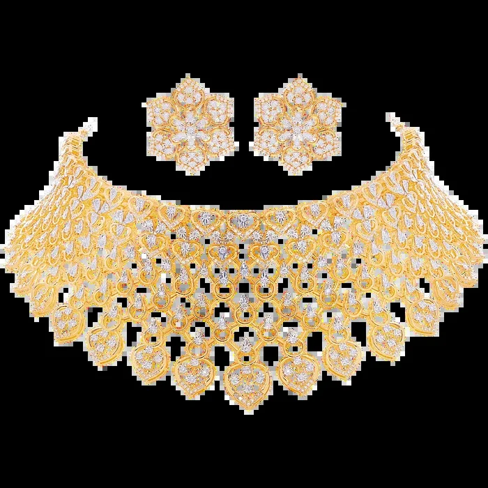 4.68Ct VVS/GH Diamond Choker Set in 18K Gold