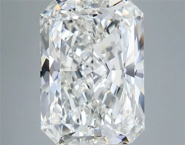 5.01 Carat Radiant Shaped, Ideal Cut, F Color, VS1 Clarity, IGI Certified Lab Grown Diamond
