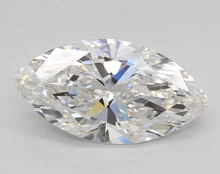 5.02 Carat Marquise Shaped, Ideal Cut, F Color, VVS2 Clarity, GIA Certified Lab Grown Diamond