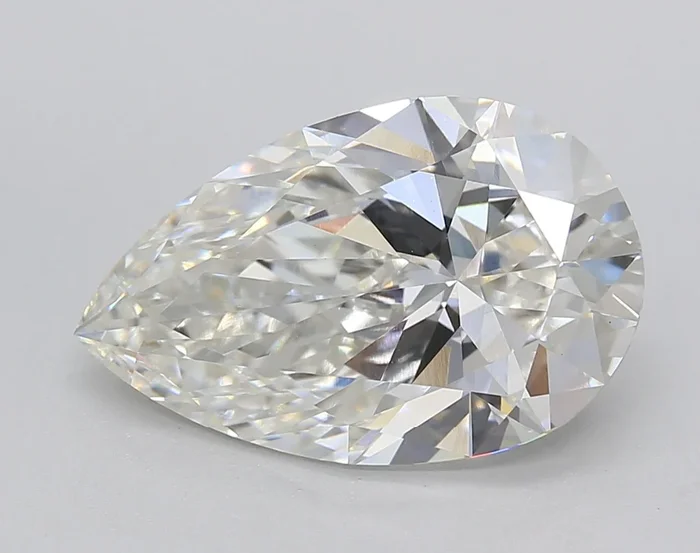 5.04 Carat Pear Shaped, Ideal Cut, G Color, VS1 Clarity, IGI Certified Lab Grown Diamond