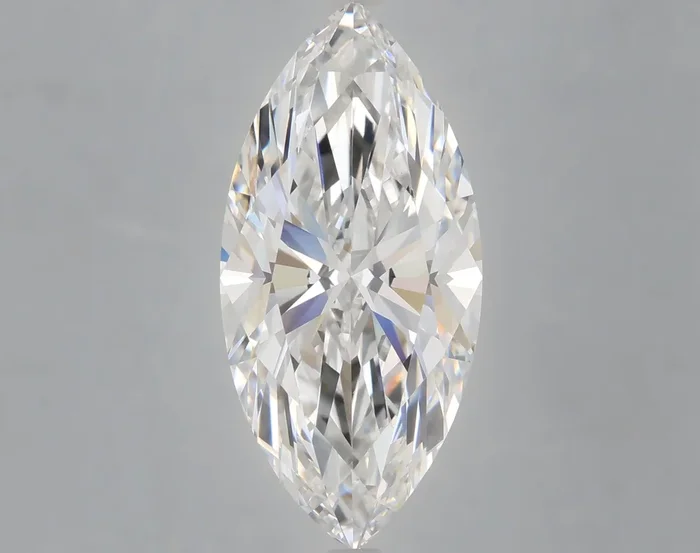 5.08 Carat Marquise Shaped, Ideal Cut, E Color, VVS2 Clarity, IGI Certified Lab Grown Diamond