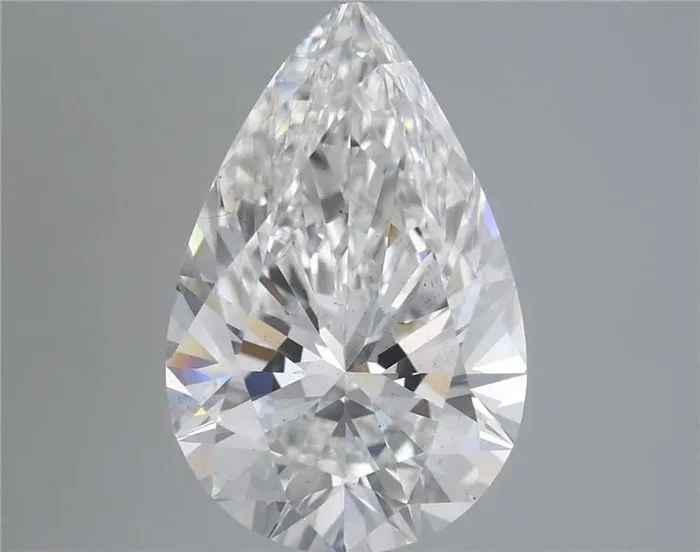 5.11 Carat Pear Shaped, Ideal Cut, F Color, VS2 Clarity, IGI Certified Lab Grown Diamond
