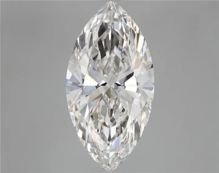 5.16 Carat Marquise Shaped, Ideal Cut, F Color, VVS2 Clarity, IGI Certified Lab Grown Diamond