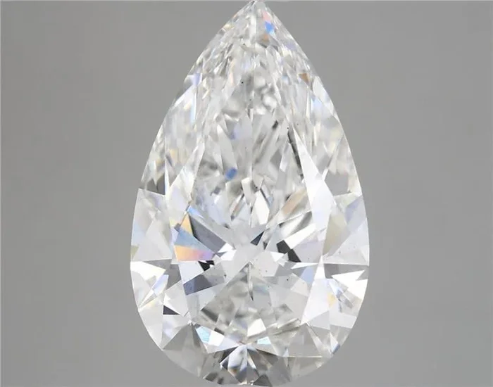 5.17 Carat Pear Shaped, Ideal Cut, E Color, VS2 Clarity, IGI Certified Lab Grown Diamond