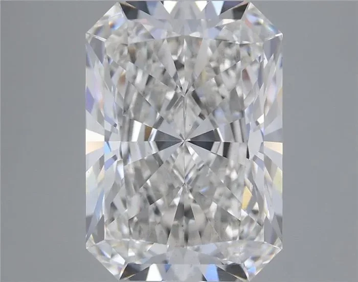 5.23 Carat Radiant Shaped, Ideal Cut, F Color, VS2 Clarity, IGI Certified Lab Grown Diamond