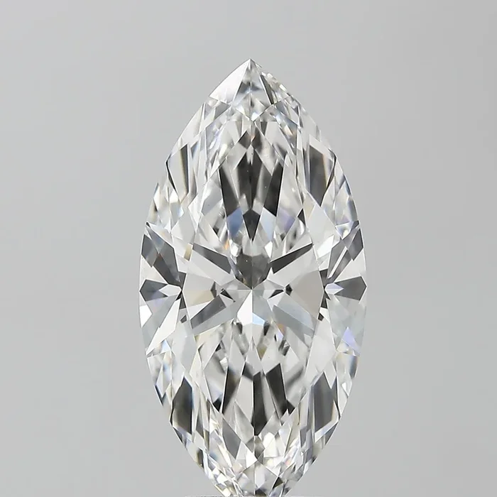 5.27 Carat Marquise Shaped, Ideal Cut, F Color, VVS2 Clarity, IGI Certified Lab Grown Diamond