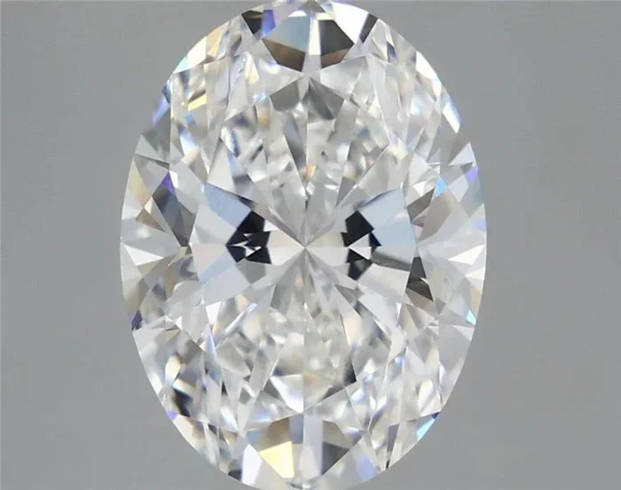 5.33 Carat Oval Shaped, Ideal Cut, F Color, VVS2 Clarity, IGI Certified Lab Grown Diamond
