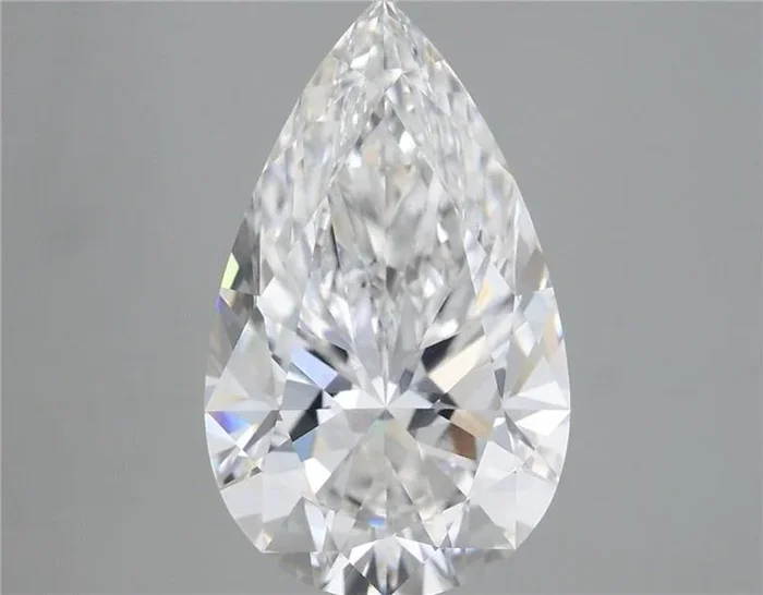 5.36 Carat Pear Shaped, Ideal Cut, F Color, VS1 Clarity, IGI Certified Lab Grown Diamond