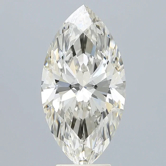 5.37 Carat Marquise Shaped, Very Good Cut, H Color, VVS2 Clarity, IGI Certified Lab Grown Diamond