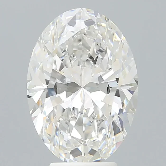5.40 Carat Oval Shaped, Very Good Cut, E Color, VVS2 Clarity, IGI Certified Lab Grown Diamond