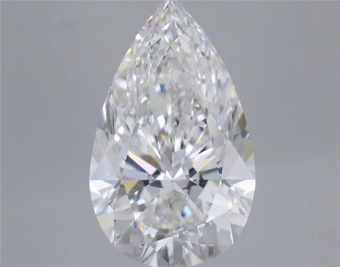 5.54 Carat Pear Shaped, Excellent Cut, E Color, VS1 Clarity, IGI Certified Lab Grown Diamond