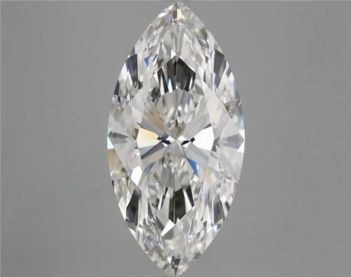 5.55 Carat Marquise Shaped, Ideal Cut, F Color, VVS2 Clarity, IGI Certified Lab Grown Diamond