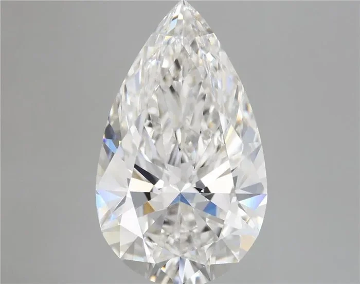 5.73 Carat Pear Shaped, Ideal Cut, E Color, VS1 Clarity, IGI Certified Lab Grown Diamond