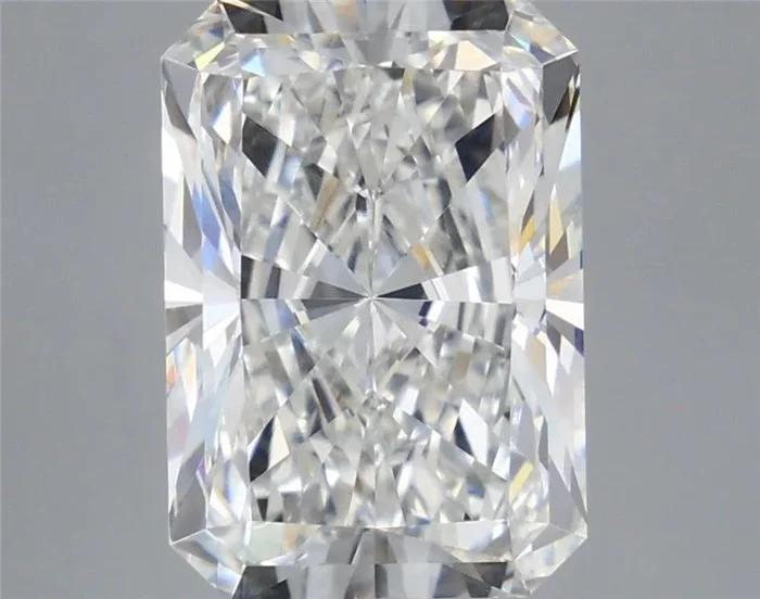 5.79 Carat Radiant Shaped, Excellent Cut, E Color, VVS2 Clarity, IGI Certified Lab Grown Diamond
