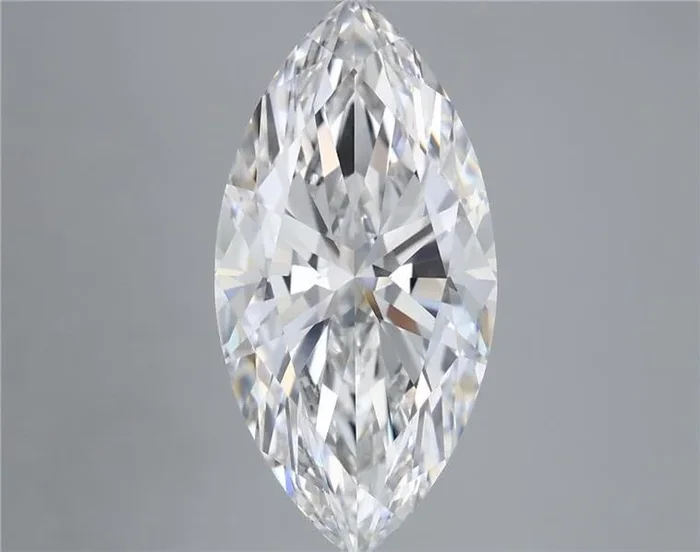 5.86 Carat Marquise Shaped, Ideal Cut, E Color, VVS2 Clarity, IGI Certified Lab Grown Diamond