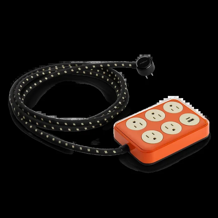 5 Port Power Supply – Tangerine
