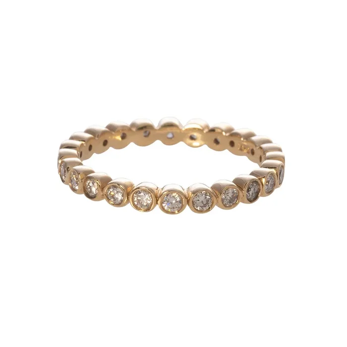 .54ctw Diamond Bezel Set 14K Yellow Gold Eternity Band