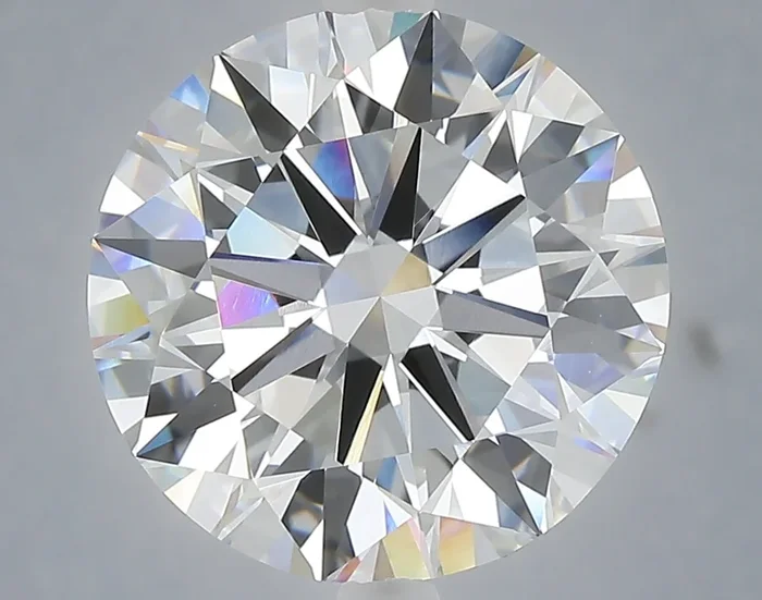 6.03 Carat Round Shaped, Excellent Cut, F Color, VS1 Clarity, IGI Certified Lab Grown Diamond