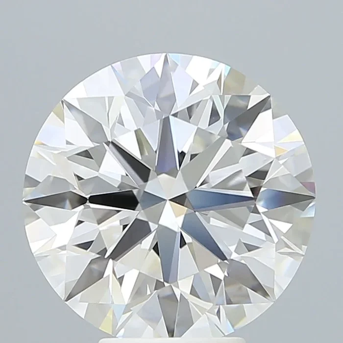 6.20 Carat Round Shaped, Ideal Cut, F Color, VVS2 Clarity, IGI Certified Lab Grown Diamond