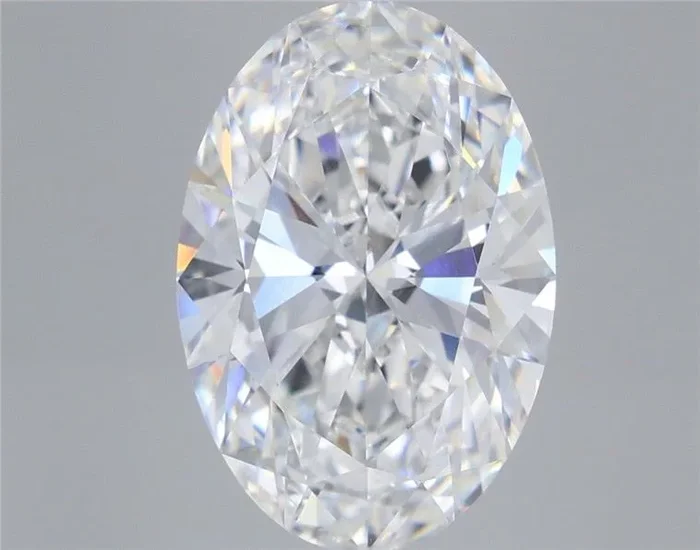 6.43 Carat Oval Shaped, Ideal Cut, E Color, VVS2 Clarity, IGI Certified Lab Grown Diamond