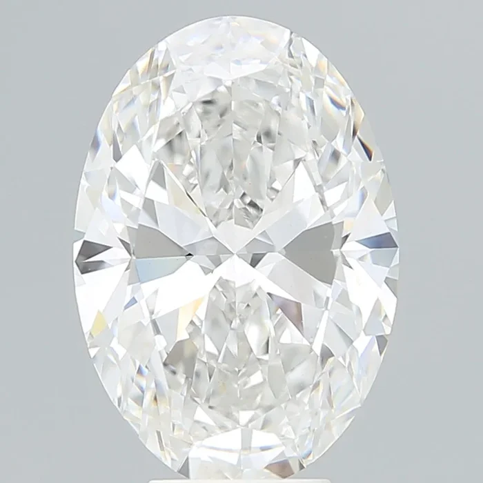 6.45 Carat Oval Shaped, Very Good Cut, F Color, VVS2 Clarity, IGI Certified Lab Grown Diamond