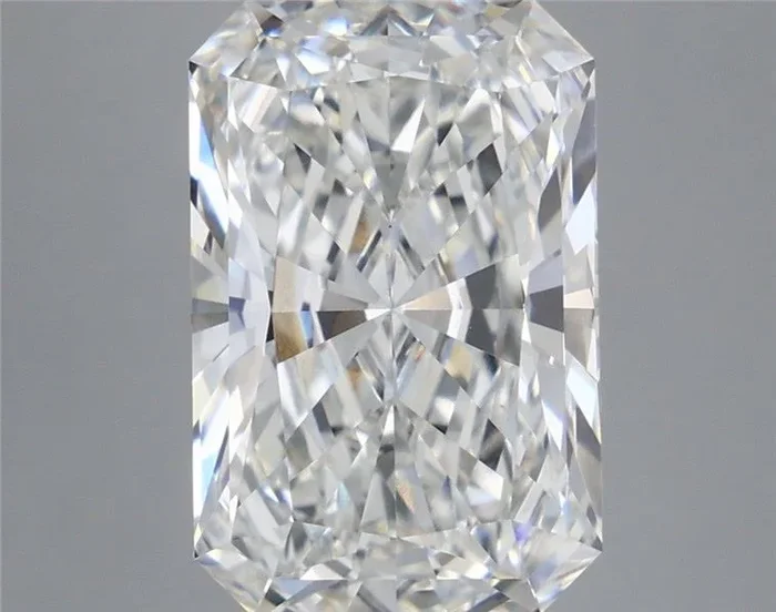 6.56 Carat Radiant Shaped, Ideal Cut, F Color, VS1 Clarity, IGI Certified Lab Grown Diamond