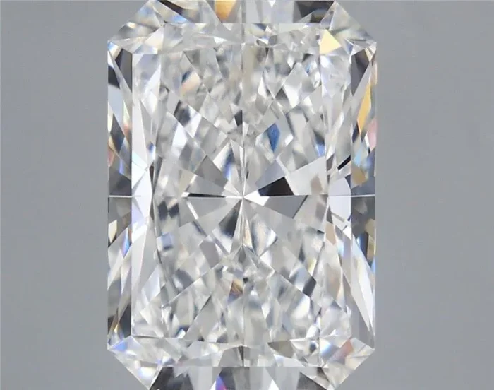 7.34 Carat Radiant Shaped, Ideal Cut, E Color, VVS2 Clarity, IGI Certified Lab Grown Diamond