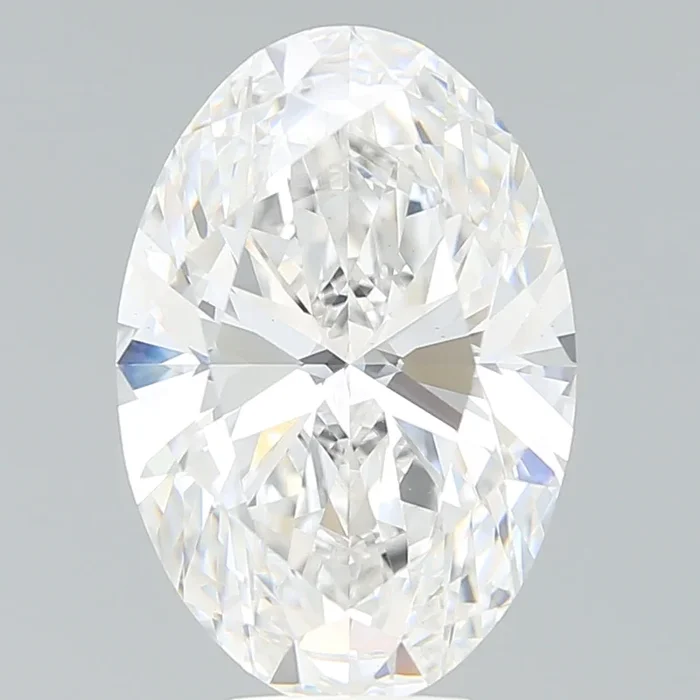 7.64 Carat Oval Shaped, Very Good Cut, F Color, VS1 Clarity, IGI Certified Lab Grown Diamond