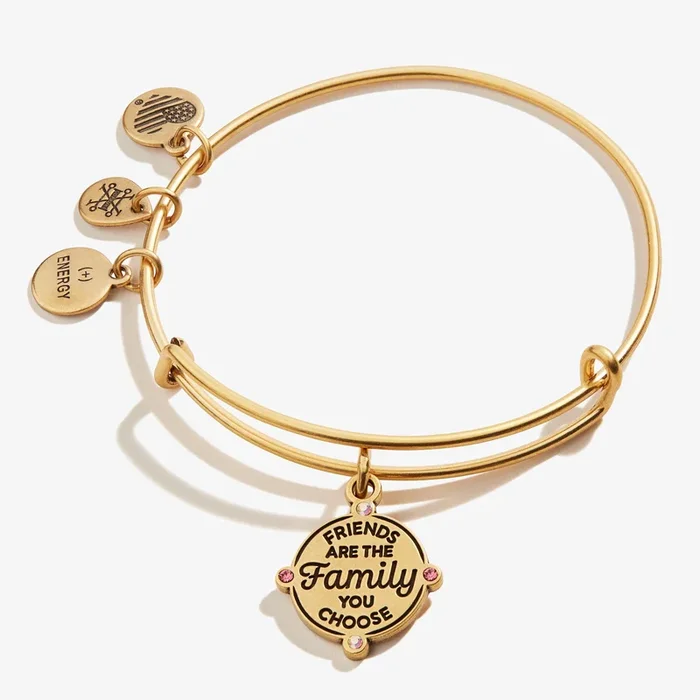 ‘Friends are the Family You Choose’ Charm Bangle