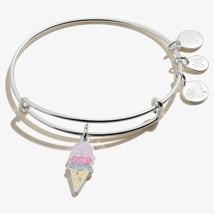 ‘I Melt for You’ Charm Bangle Bracelet