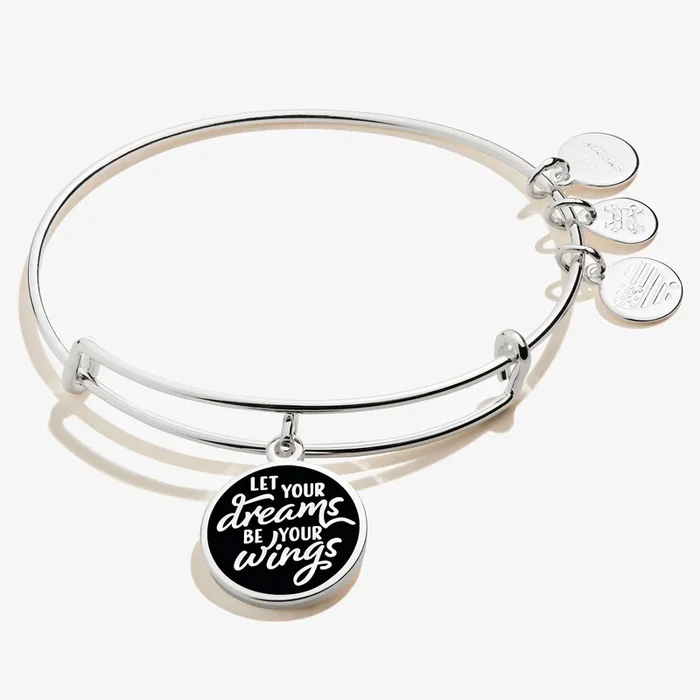 ‘Let Your Dreams Be Your Wings’ Charm Bangle