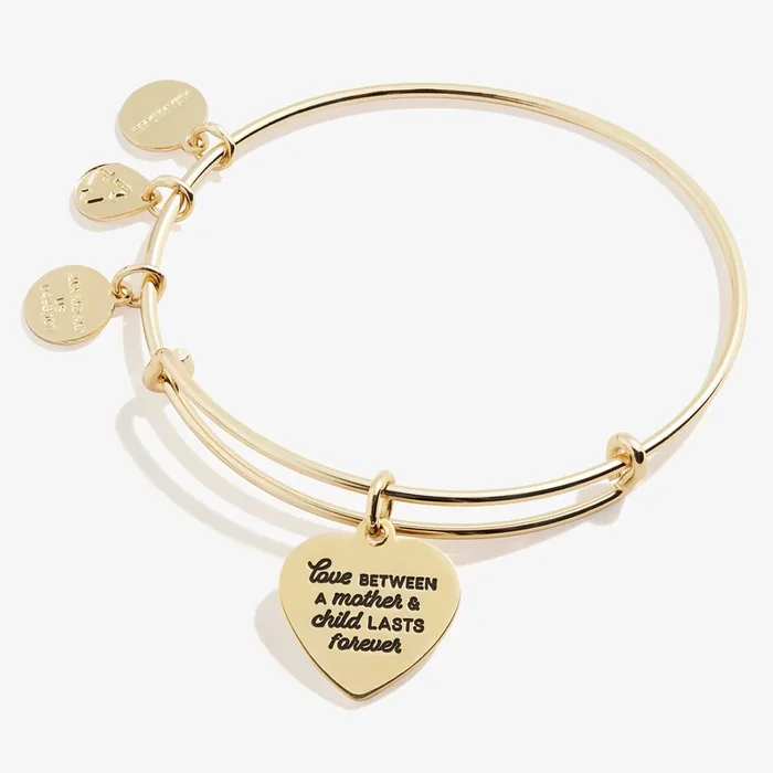 ‘Love Between a Mother & Child Lasts Forever’ Infinity Charm Bangle