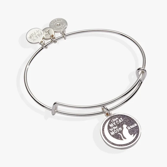 ‘Love My Cat to the Moon and Back’ Bangle