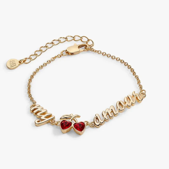 ‘My Cherry Amour’ In-Line Chain Bracelet