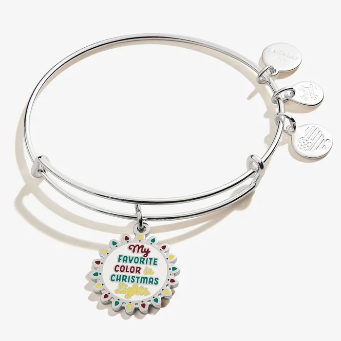‘My Favorite Color is Christmas Lights’ Charm Bangle