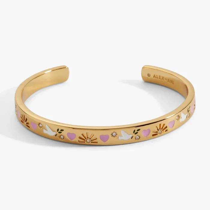 ‘Pray, Wait and Trust’ Cuff Bracelet