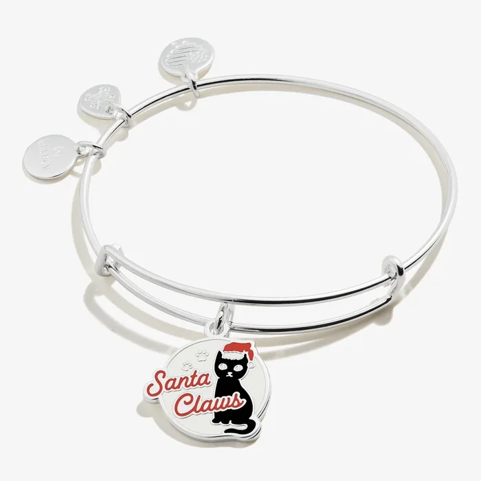 ‘Santa Claws’ Cat Holiday Charm Bangle