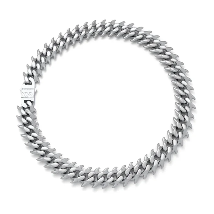 “Fishbone” Curved Spike Cuban Chain